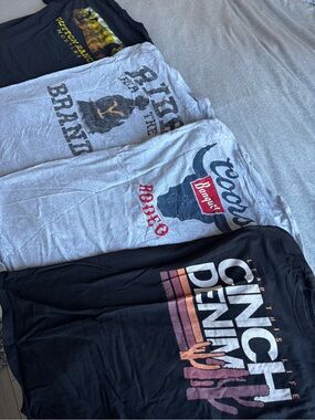 Men’s Country T Shirts Size M (Coors, Yellowstone, & Cinch)
